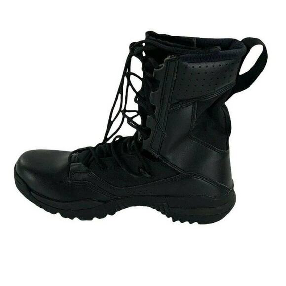 Nike SFB Field 2 8" Boots Mens 10 Leather Military Tactical Combat Triple Black - Picture 3 of 9